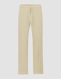 Refined Linen Pants Soft Sand