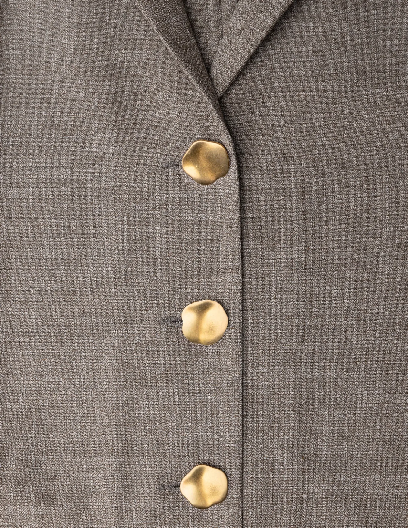 rhea set golden beige melange shirt pants