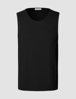 Rib Tank Top Black
