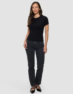 Rib T-Shirt Black