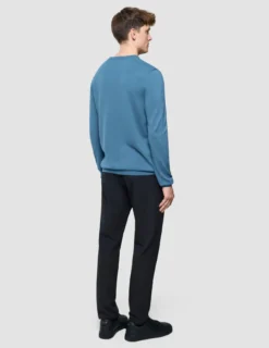 Seamless Core Knit Crewneck Blue Tide