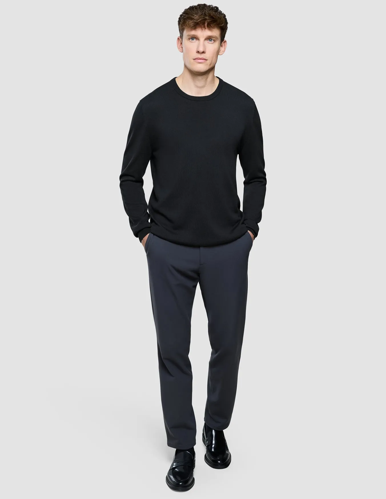 Seamless Core Knit Crewneck Black