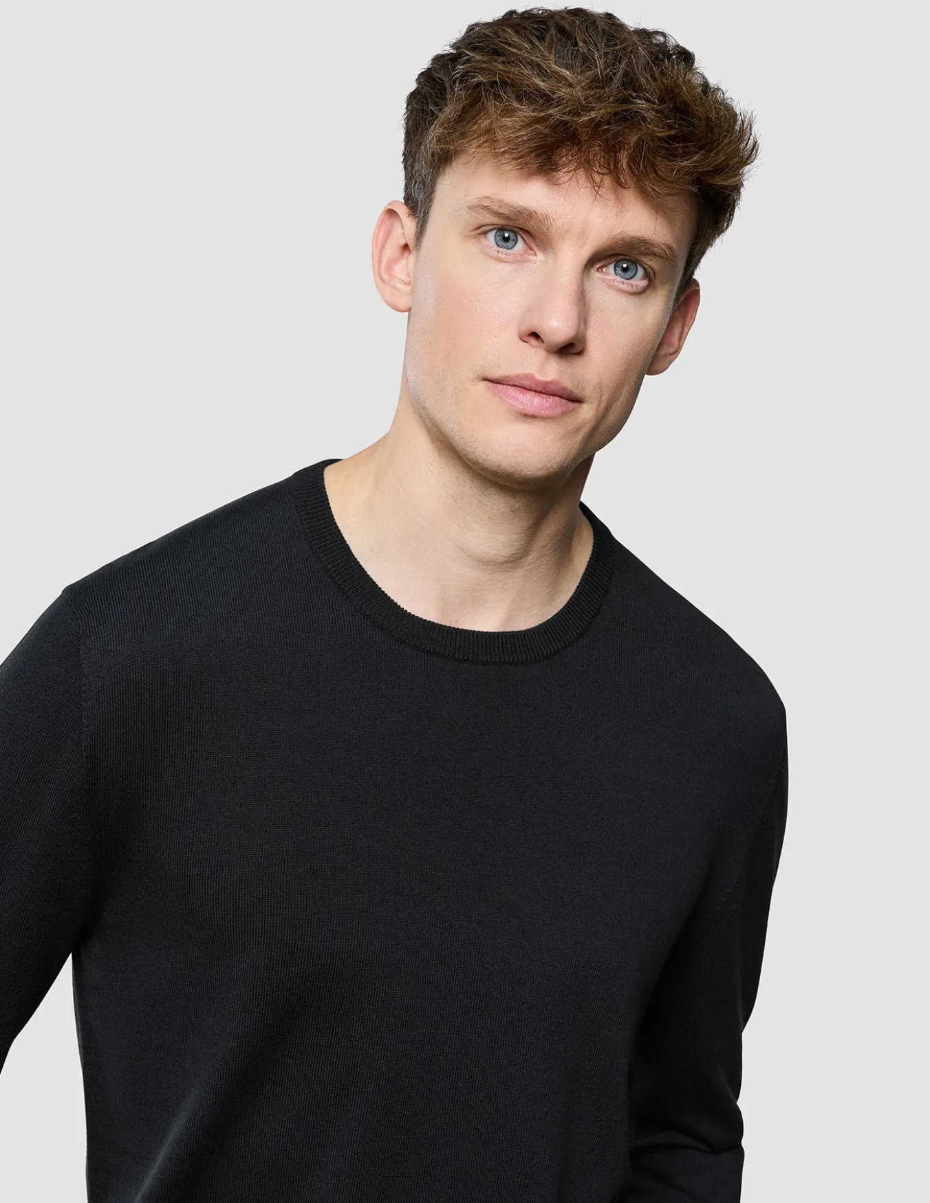 Seamless Core Knit Crewneck Black