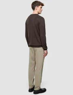 Seamless Core Knit Crewneck Dark Brown