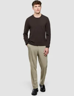 Seamless Core Knit Crewneck Dark Brown