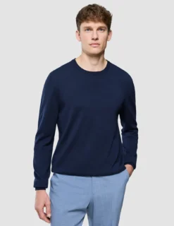 Seamless Core Knit Crewneck Dark Navy