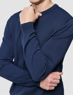 Seamless Core Knit Crewneck Dark Navy