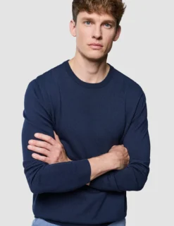 Seamless Core Knit Crewneck Dark Navy