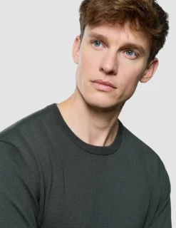 Seamless Core Knit Crewneck Green Night