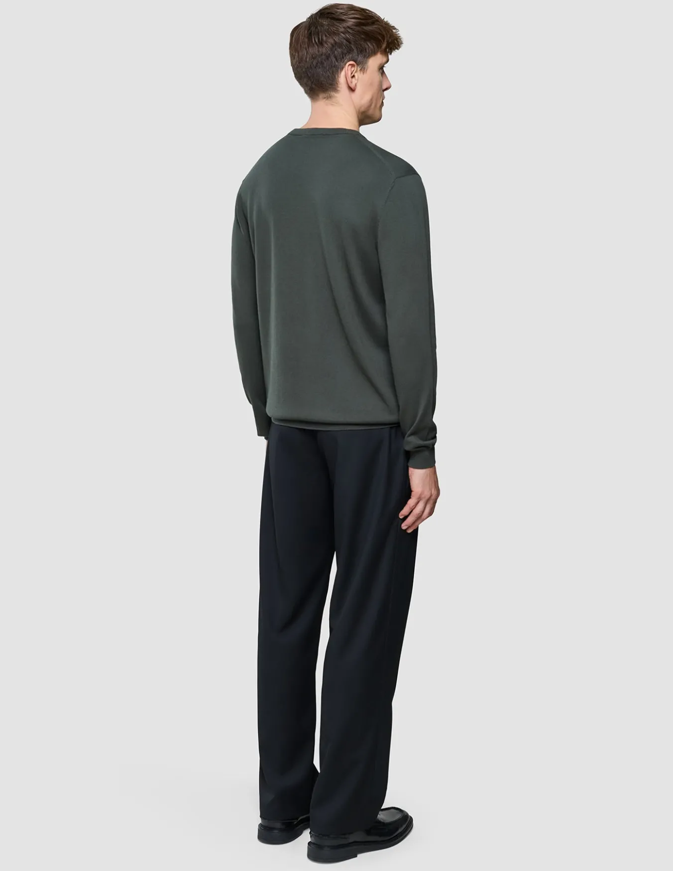 Seamless Core Knit Crewneck Green Night