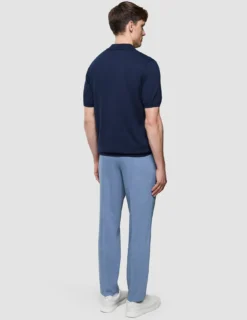 Seamless Core Knit Short Sleeve Polo Dark Navy