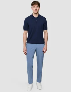 Seamless Core Knit Short Sleeve Polo Dark Navy