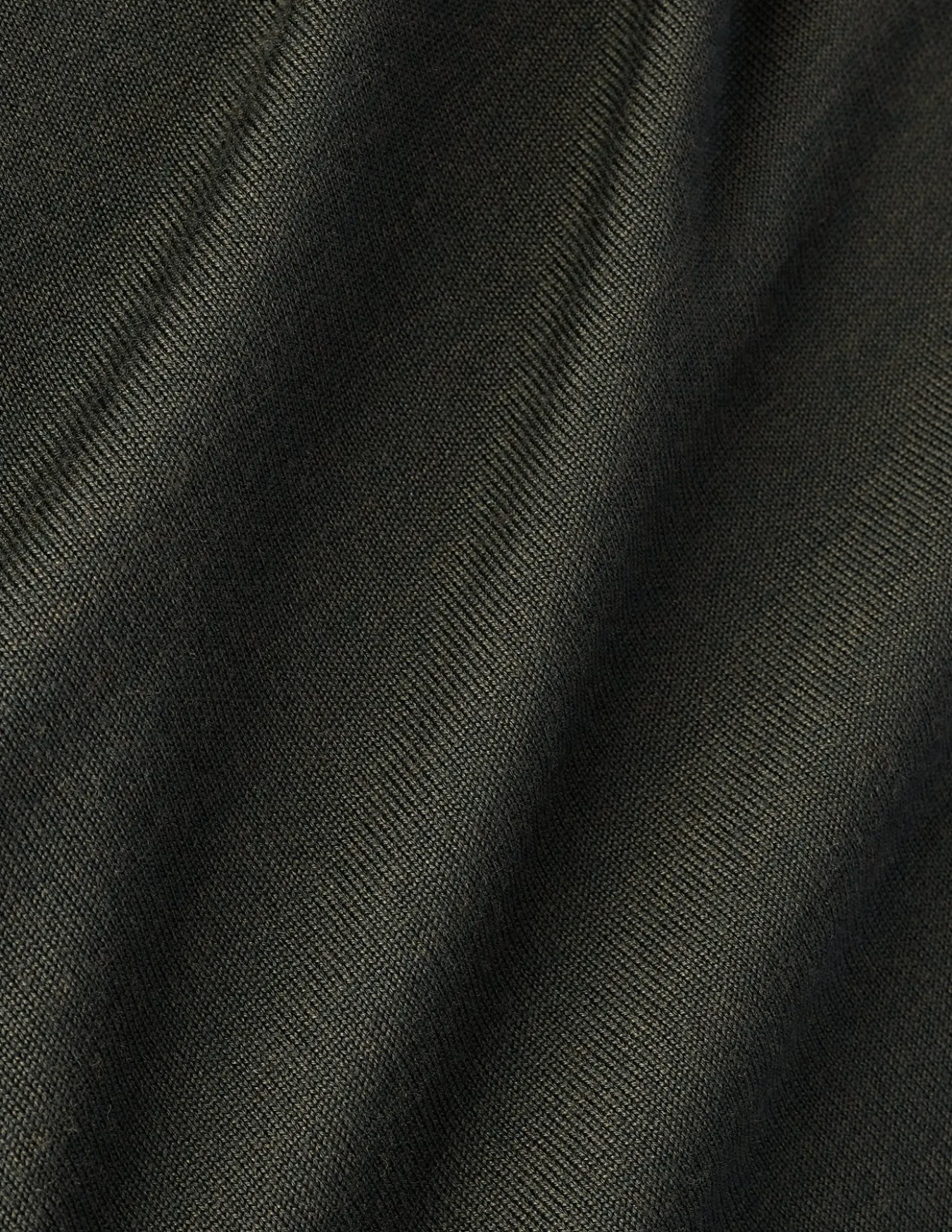 Seamless Premium Merino Knit Crewneck Green Night
