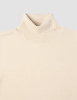 Seamless Premium Merino Knit Turtleneck Birchwood