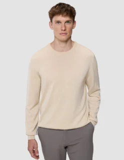 Seamless Premium Merino Knit Crewneck Birchwood