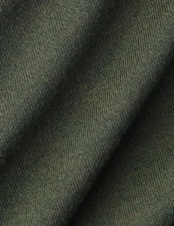 Seamless Premium Merino Knit Half Zip Green Night