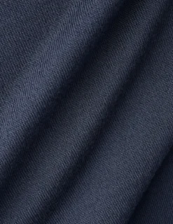 Seamless Premium Merino Knit Crewneck Dark Navy