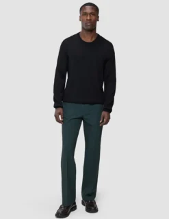 Seamless Premium Merino Knit Crewneck Black