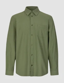 Seersucker Casual Shirt Clover Green