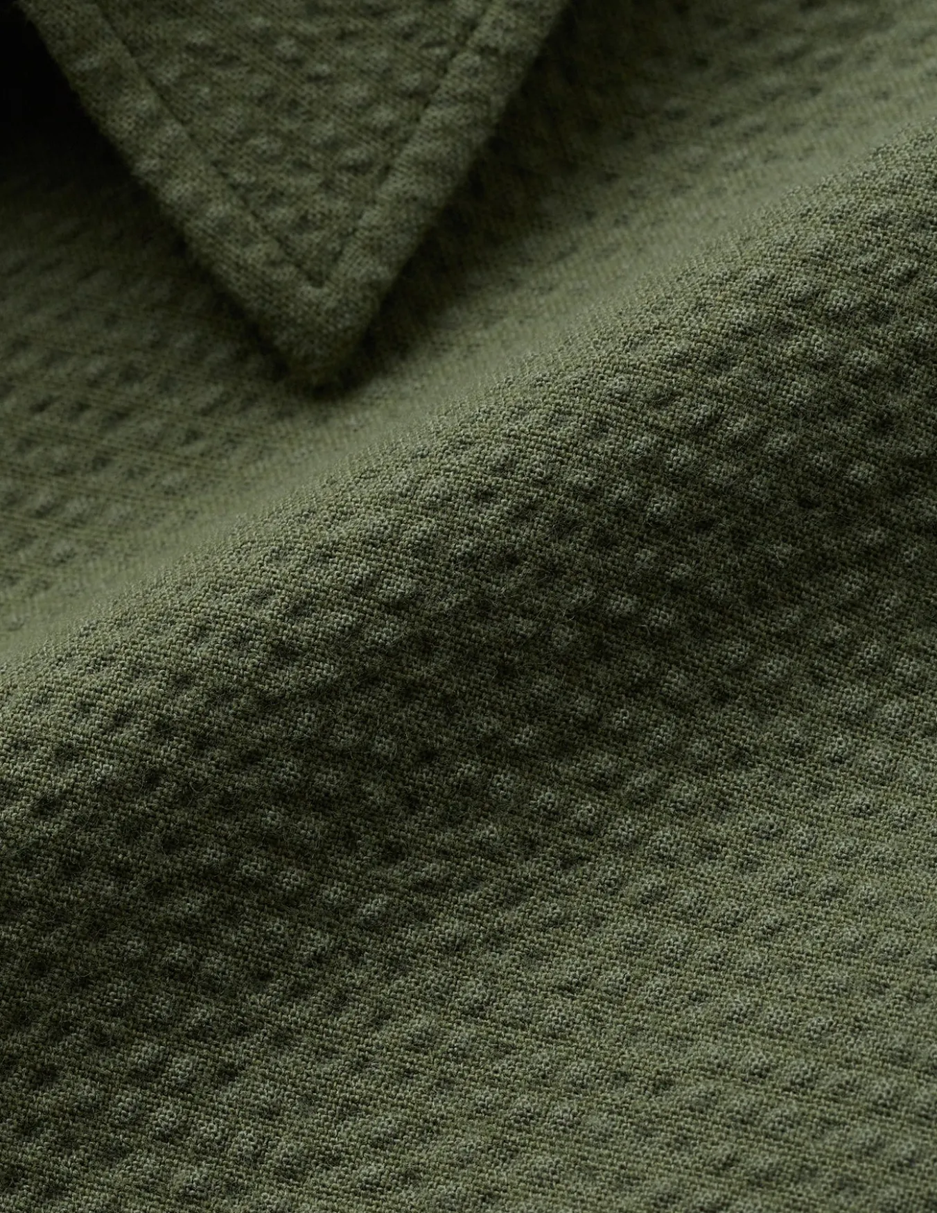 Seersucker Casual Shirt Clover Green