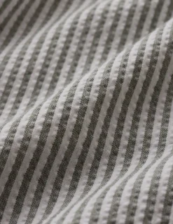Seersucker Shorts Green Stripes
