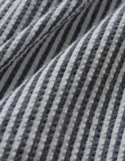 Seersucker Shorts Navy Stripes