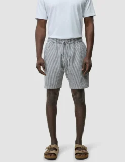 Seersucker Shorts Navy Stripes