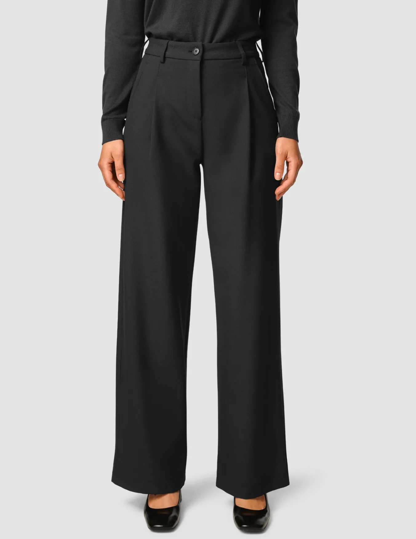 Serene Pants Wide Black