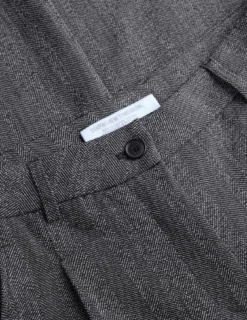 Serene Pants Wide Grey Herringbone