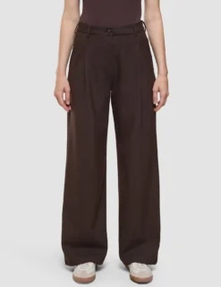 Serene Set Chocolate Herringbone Short Jacket Pants