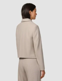 Serene Set Greige Wide Fit Pants & Short Jacket