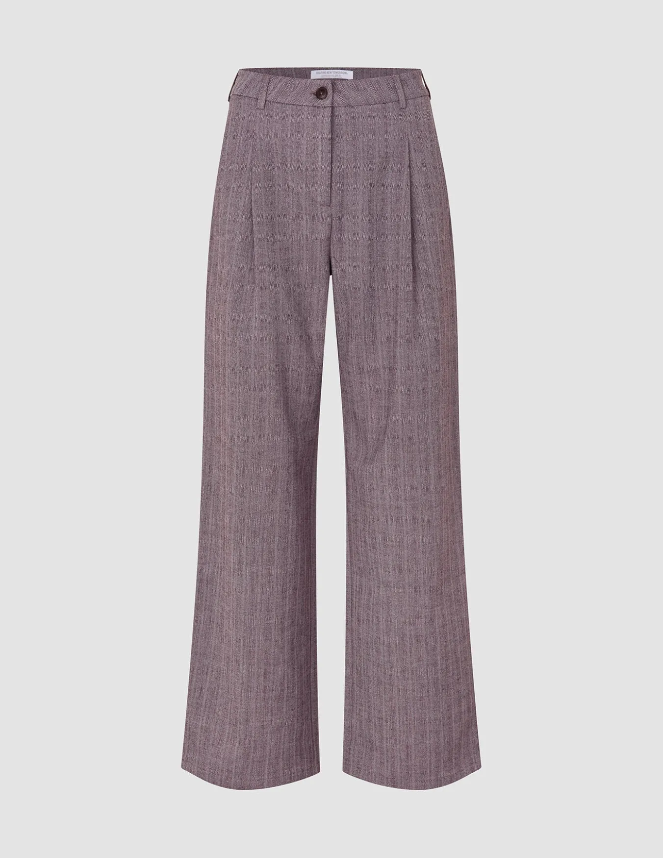 Serene Set Pink Winery Herringbone Short Jacket and Pants Wide