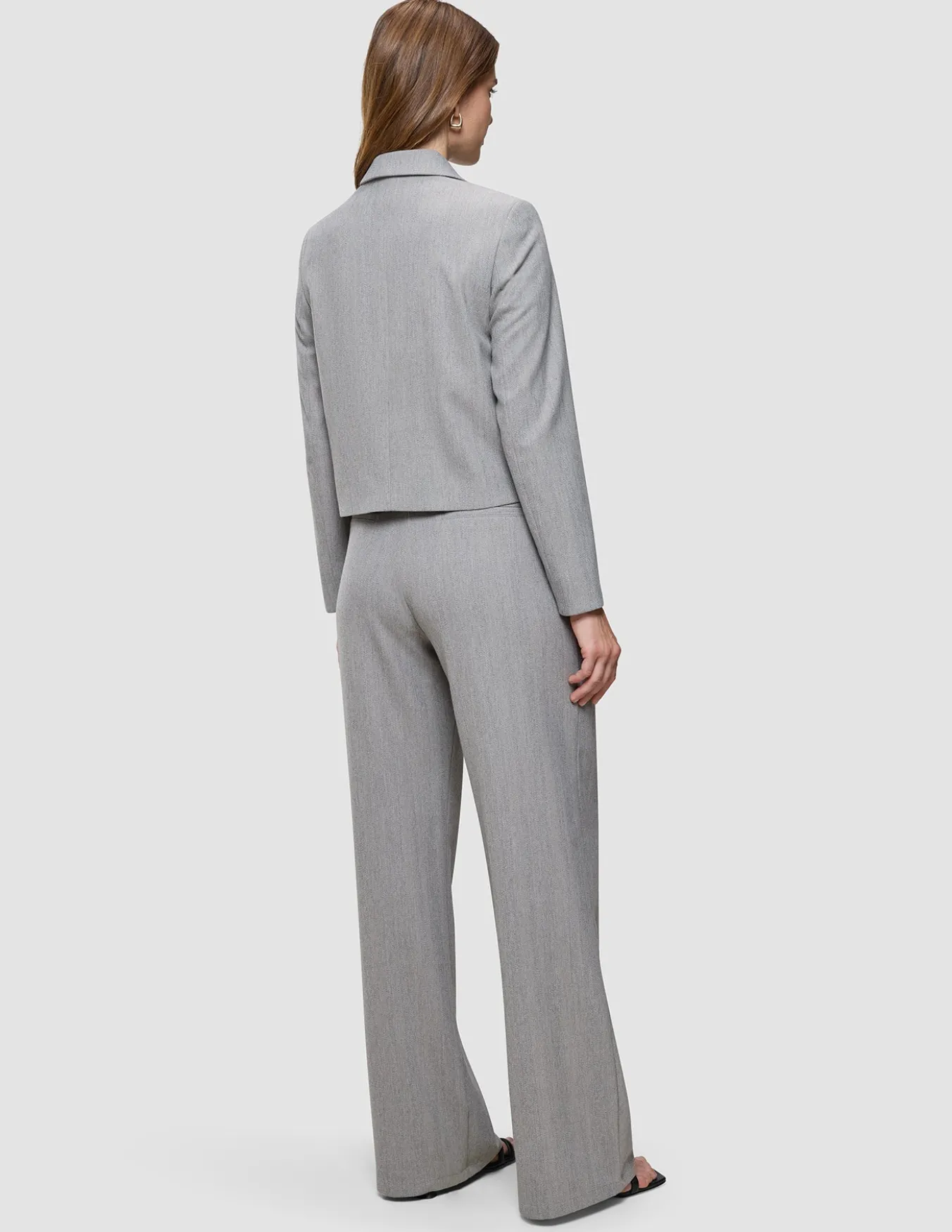 Serene Set Tapestry Herringbone Short Jacket Pants