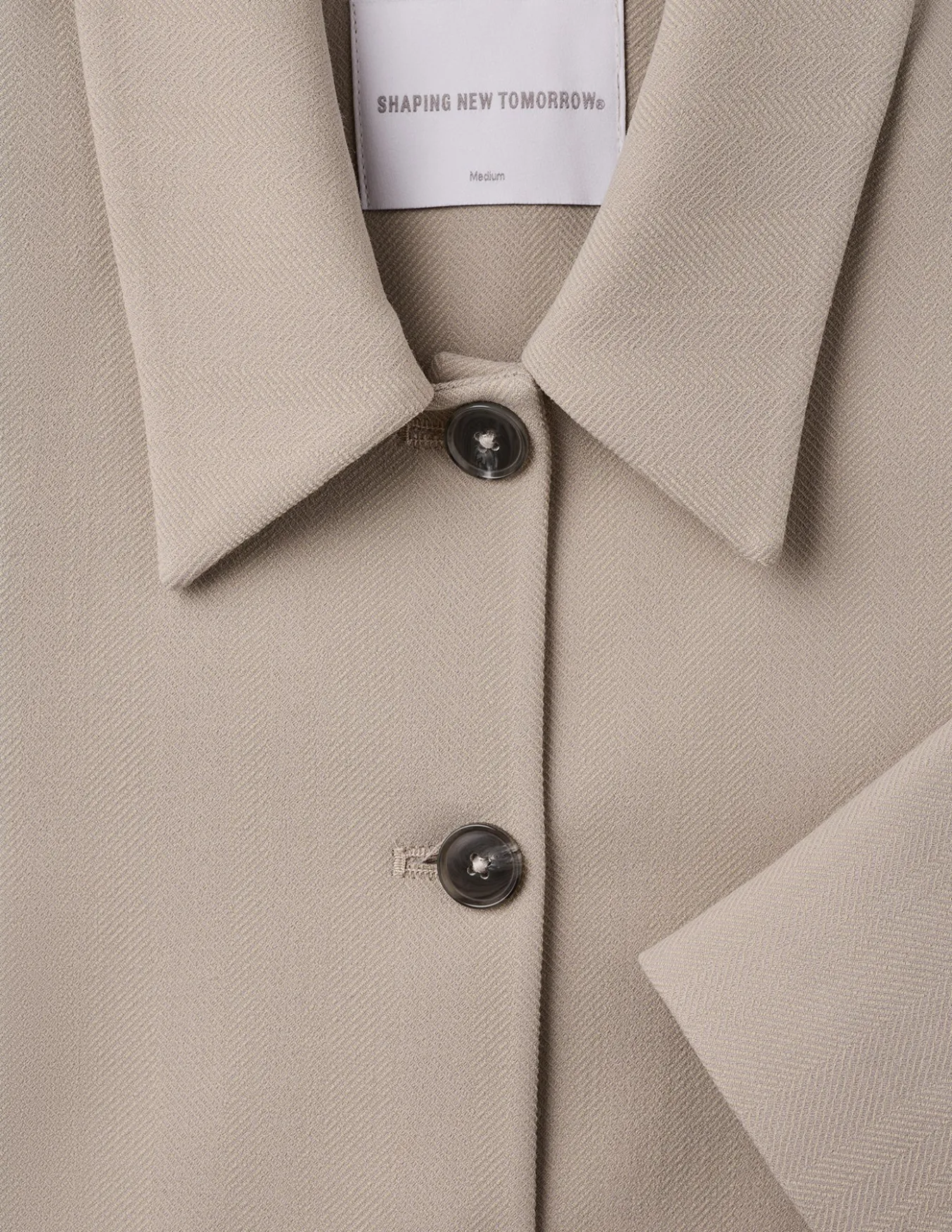 Serene Short Jacket Greige