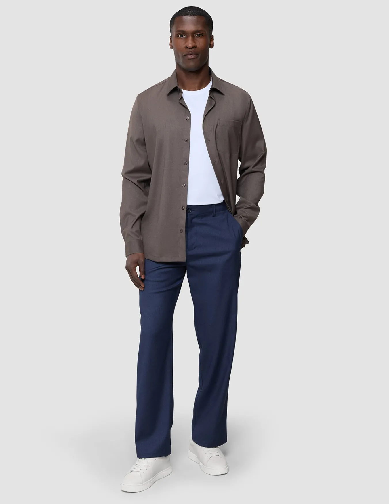 Siena Shirt Dark Chestnut Melange