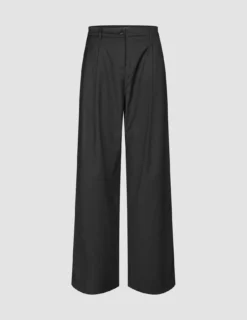 Skye Set Black Belted Overshirt Wide Pants