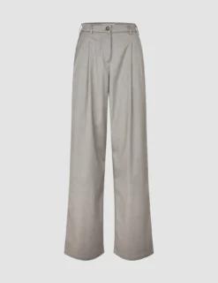Skye Set Mellow Beige Herringbone Shirt & Wide Pants