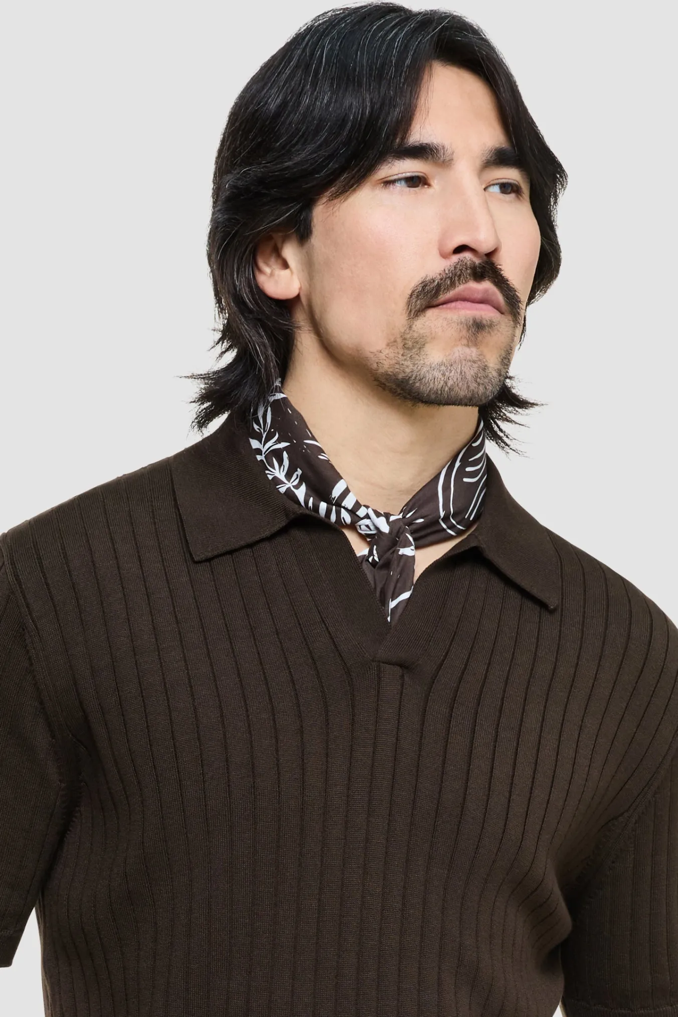 Soft Cotton Bandana Brown Tropic