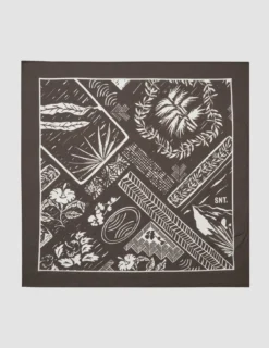 Soft Cotton Bandana Brown Tropic