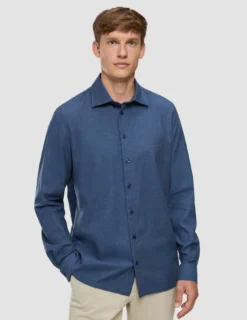 Soft Flannel Shirt Dark Navy