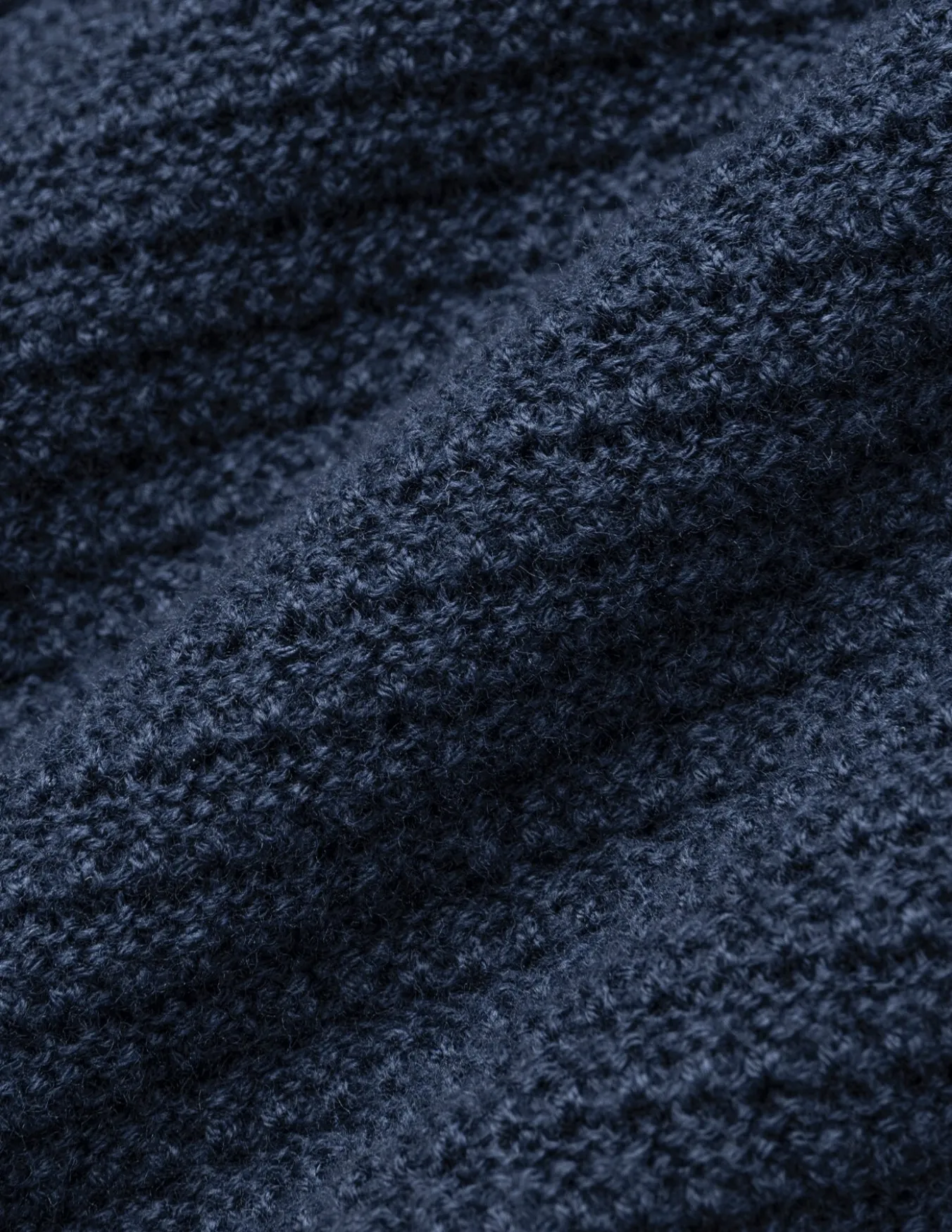 Structured Knit Cardigan Dark Navy