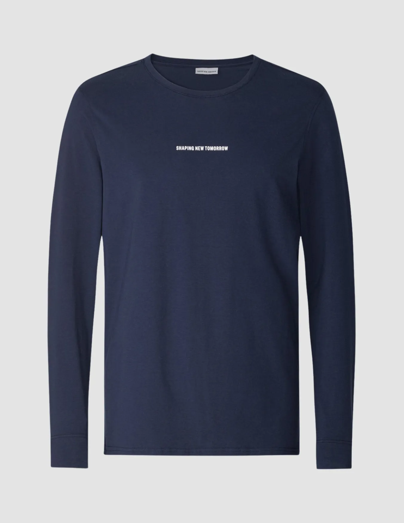 Supima Autograph Long-Sleeved T-shirt Navy