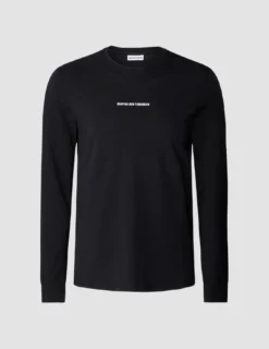 Supima Autograph Long-Sleeved T-Shirt Black