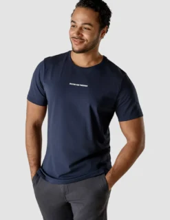Supima Autograph T-shirt Navy