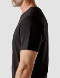 Supima T-shirt Black V-Neck