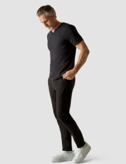 Supima T-shirt Black V-Neck