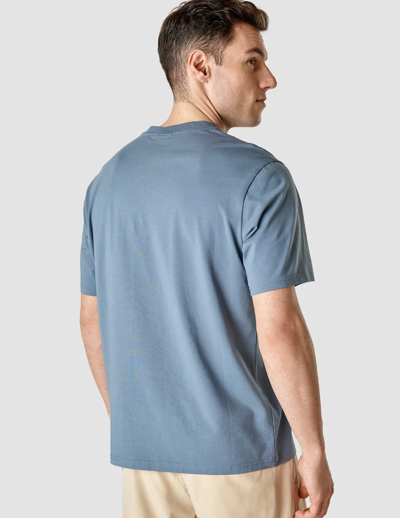 Supima T-shirt Box Fit Blue Mirage