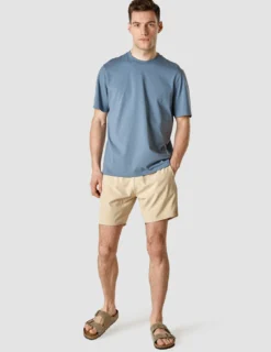 Supima T-shirt Box Fit Blue Mirage