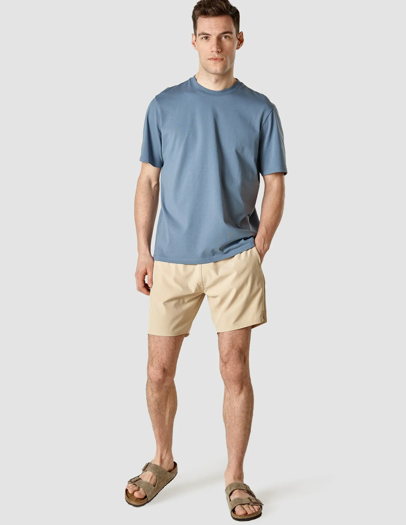 Supima T-shirt Box Fit Blue Mirage