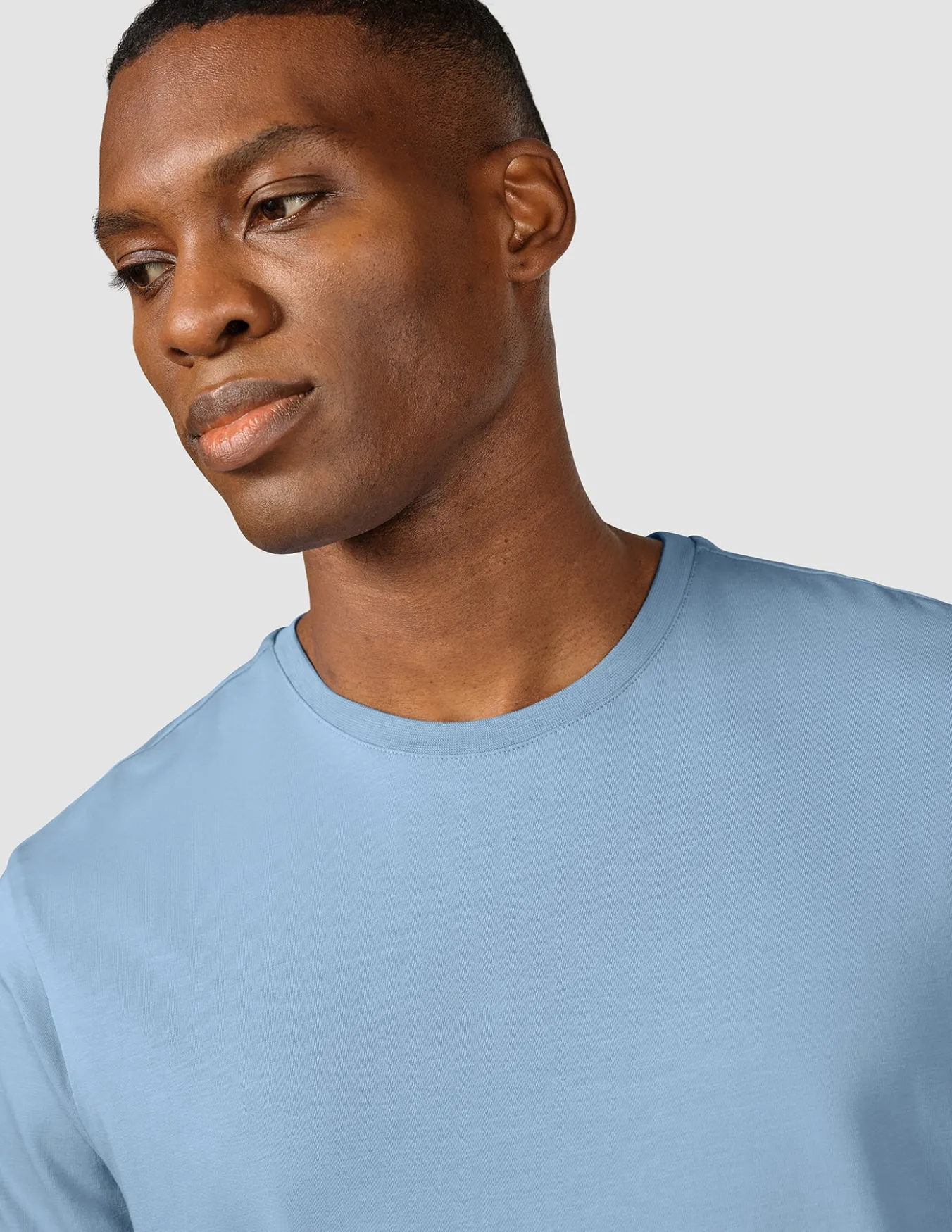Supima T-shirt Rainy Blue